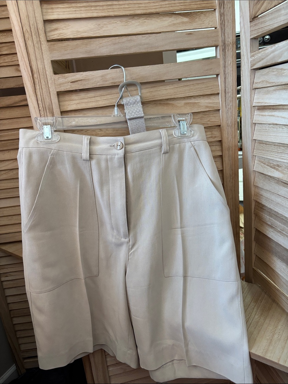Liz Claiborne golf silk High-Waist Wide Leg Shorts 8